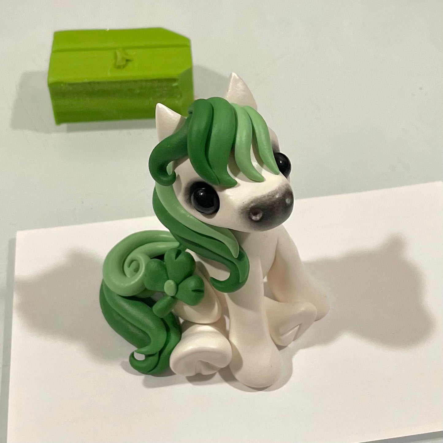 Green Ombré Maned Pony “Clover”