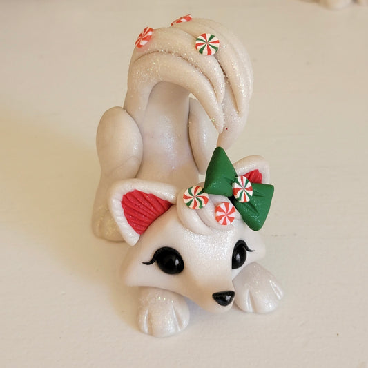 Playful Peppermint Fox “Snowflake”