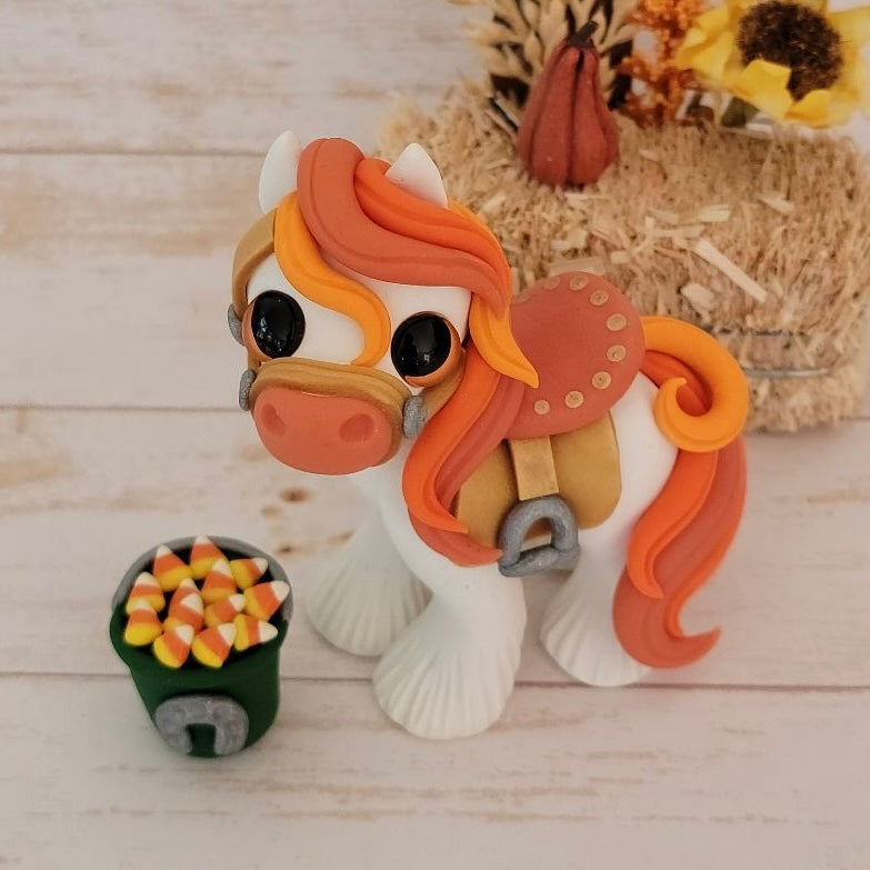 Orange Ombré Horse “Candy Corn”