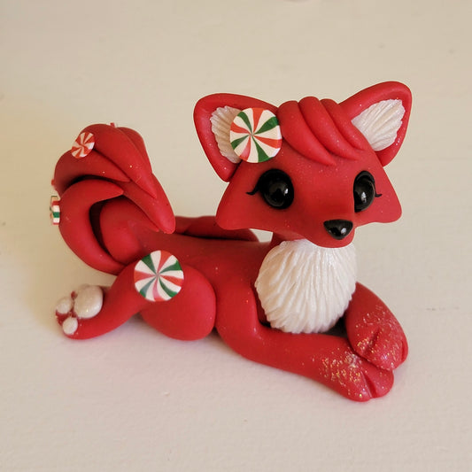 Playful Peppermint Fox “Cranberry”