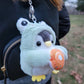 Cute Plush Penguin in Frog Costume Keychain